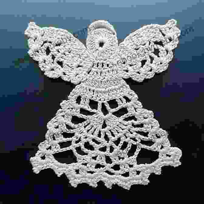 A Close Up Of A Crocheted Angel Top With Intricate Lace Details Crochet Pattern CP368 Childs Baby Angel Top Sizes 6 12mths 1 3yrs 3 4yrs UK Terminology