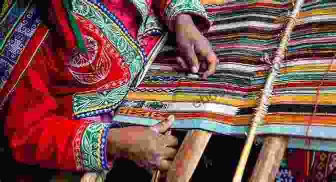 A Local Woman In Traditional Clothing Weaving A Tapestry Che Guevara And The Mountain Of Silver: By Bicycle And Train Through South America