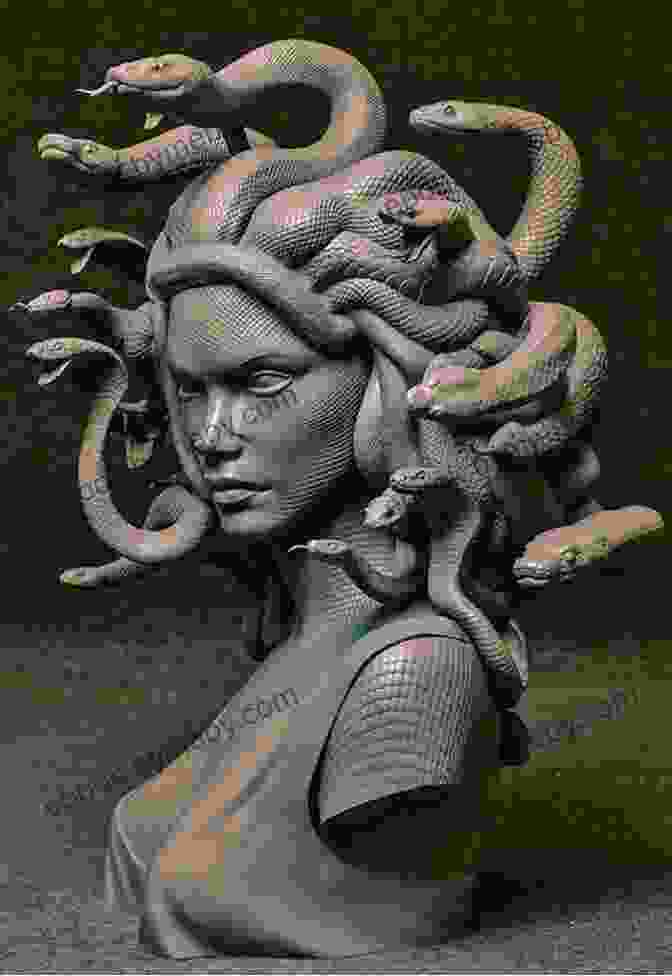 A Majestic Marble Sculpture Of Medusa, Her Face Serene And Her Serpents Flowing Like Water Athena S Curse: A Novel Twist On The Medusa Myth