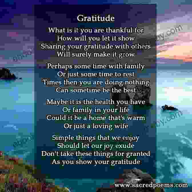 A Serene Landscape With A Poem About Gratitude Flowing Across It Giving Thanks: Poems Prayers And Praise Songs Of Thanksgiving