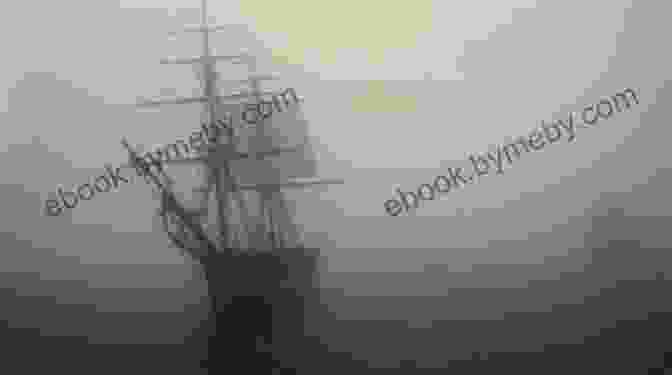 A Shadowy Image Of A Ghost Ship At Night, Its Sails Billowing In The Wind. True Ghost Stories: Hauntings At Sea: Real Haunted Ships Boats Oceans And Beaches