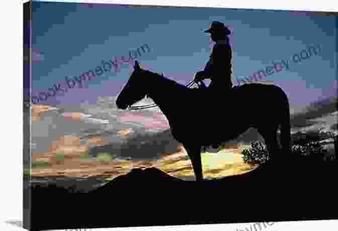 A Solitary Cowboy Silhouetted Against The Golden Hues Of Sunset, A Symbol Of The Solitary And Rugged Life On The American Frontier. Where The Buffaloes Begin Olaf Baker