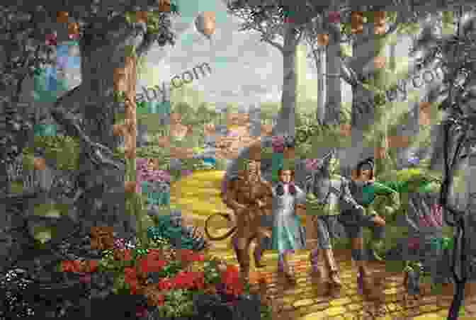 A Vibrant Illustration Of Dorothy And Her Companions Traveling The Yellow Brick Road In Legends Of Gods And Ghosts: New Illustrated With Classic Illustrations