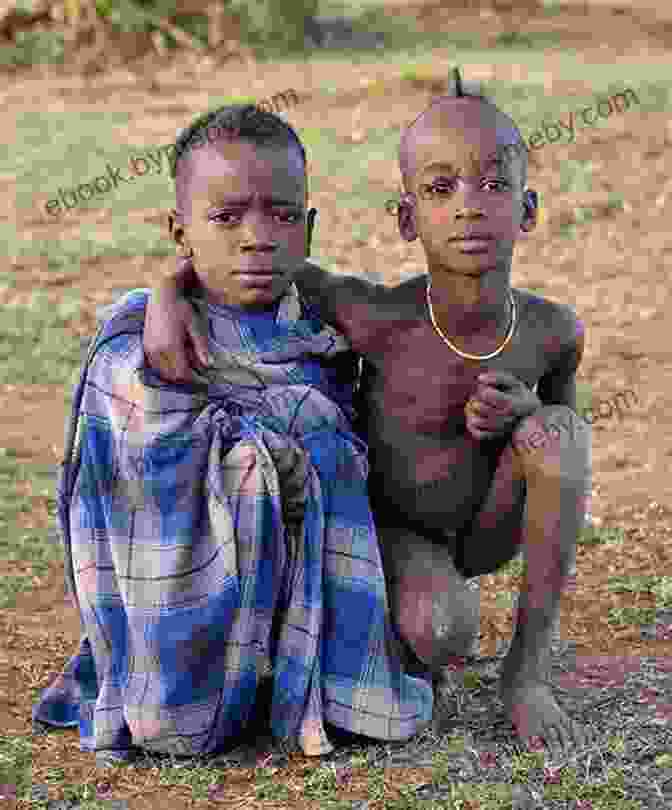 A Young Boy Interacts With Ethiopian Children In A Village Chameleon Days: An American Boyhood In Ethiopia