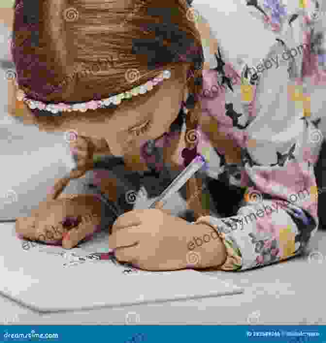 Delightful Illustration Of A Young Girl Engrossed In Drawing, Using Her Pencil To Create A Masterpiece. Girls Guide To Drawing (Drawing Fun)