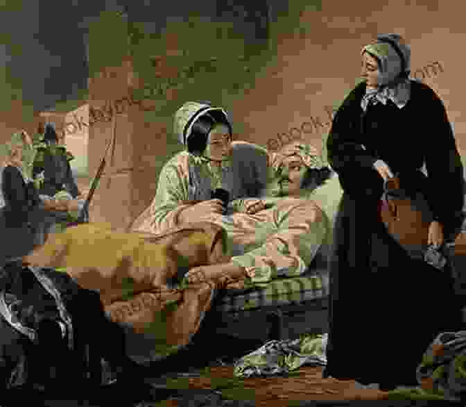 Florence Nightingale In A Nurse's Uniform, Tending To A Wounded Soldier During The Crimean War DK Life Stories Florence Nightingale