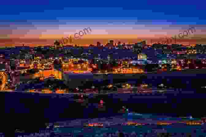 Golden Sunset Over The Jerusalem Skyline, Casting A Warm Glow On The City's Landmarks Jerusalem Of Gold: The Holy City