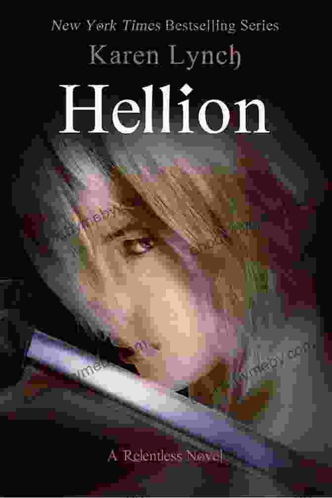 Hellion Relentless Book Cover, Depicting Kara Wielding A Sword And Facing An Army Of Oncoming Foes Hellion (Relentless 7) Karen Lynch