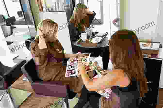 Image Of A Hair Stylist Consulting With A Client And Offering Personalized Advice Scissors Make Cents: Business Ethics Empowerment Essentials For Running A Hair Salon That Thrives