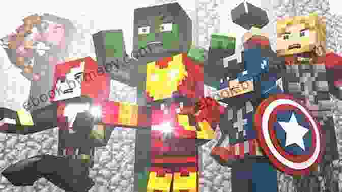 Minecraft Superhero Team Working Together To Build A Massive Structure, Each Member Contributing Their Unique Skills GAME ON BOYS : Minecraft Superhero (Game On Boys 4)