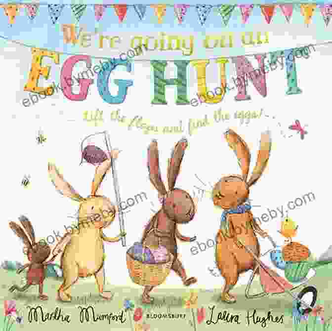 The Easter Egg Hunt Book Cover With Colorful Eggs And Playful Animals The Easter Egg Hunt: A Bedtime Story For Kids (Eggstraordinary Stories For Children 1)