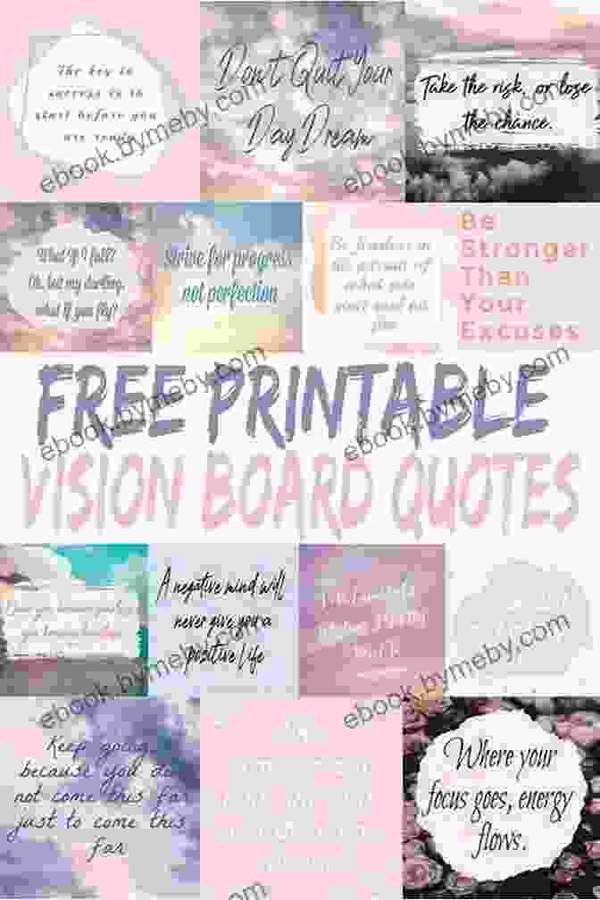 Vision Board Filled With Inspiring Images And Affirmations Lead From The Outside: How To Build Your Future And Make Real Change