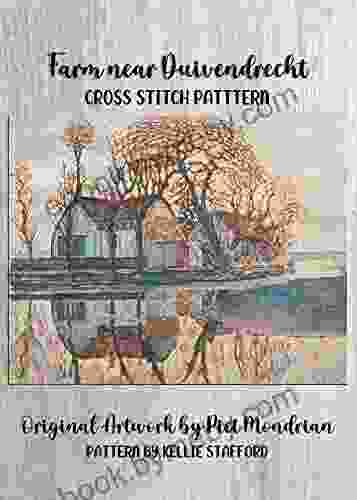 Farm Near Duivendrecht Cross Stitch Pattern: Original Artwork By Piet Mondrian